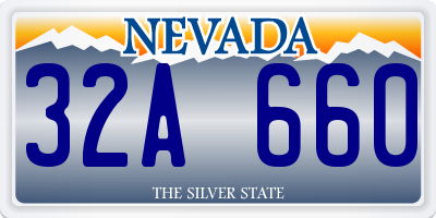 NV license plate 32A660