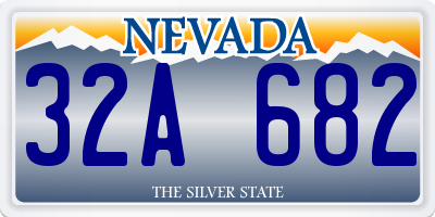 NV license plate 32A682