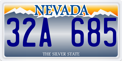 NV license plate 32A685