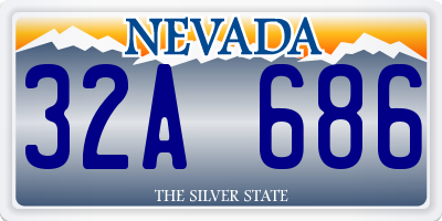 NV license plate 32A686