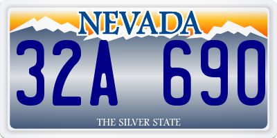 NV license plate 32A690
