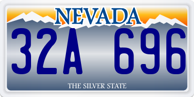 NV license plate 32A696
