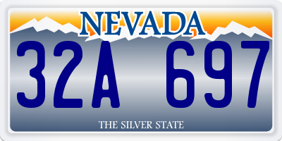 NV license plate 32A697