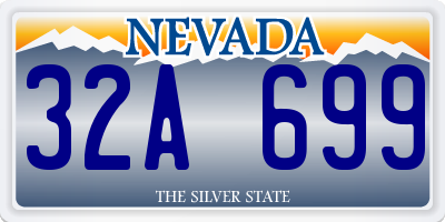 NV license plate 32A699