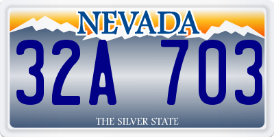 NV license plate 32A703