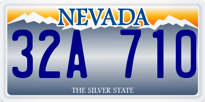NV license plate 32A710