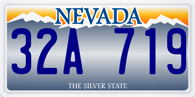 NV license plate 32A719