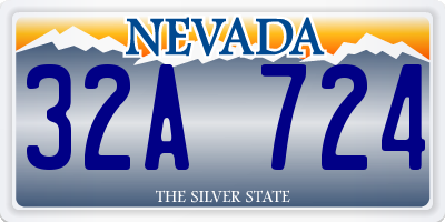 NV license plate 32A724