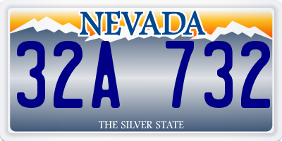 NV license plate 32A732