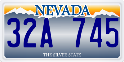 NV license plate 32A745