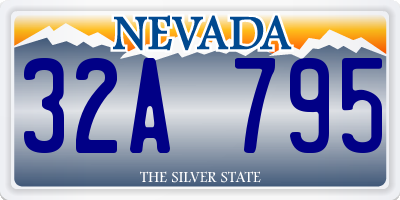 NV license plate 32A795