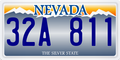 NV license plate 32A811