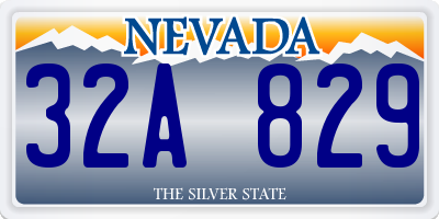 NV license plate 32A829