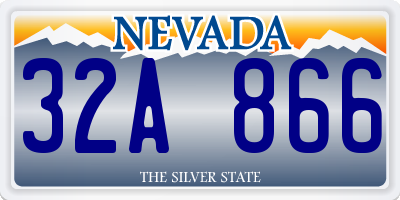 NV license plate 32A866