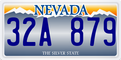 NV license plate 32A879