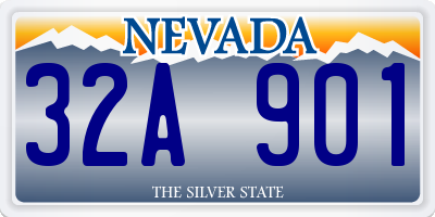 NV license plate 32A901