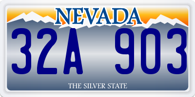 NV license plate 32A903
