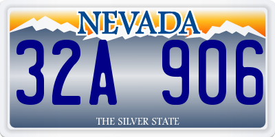 NV license plate 32A906