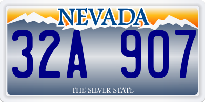 NV license plate 32A907