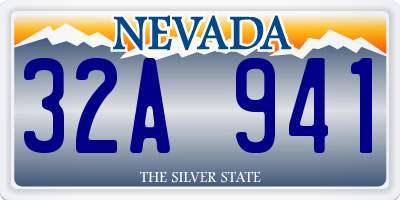 NV license plate 32A941