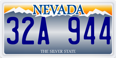 NV license plate 32A944