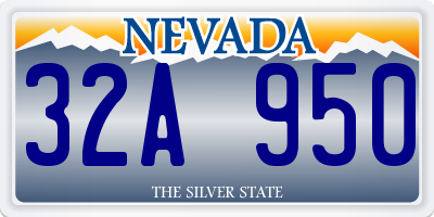 NV license plate 32A950