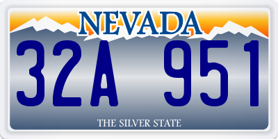 NV license plate 32A951