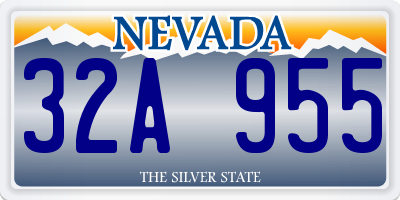 NV license plate 32A955