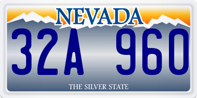 NV license plate 32A960