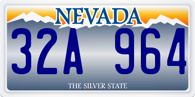 NV license plate 32A964
