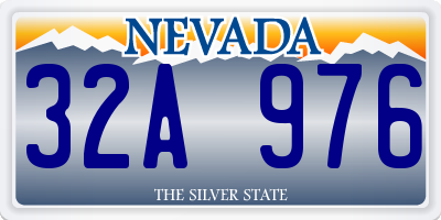NV license plate 32A976