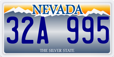 NV license plate 32A995