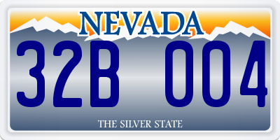 NV license plate 32B004