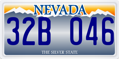 NV license plate 32B046