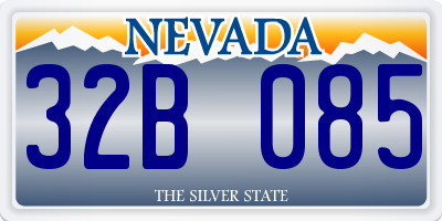 NV license plate 32B085