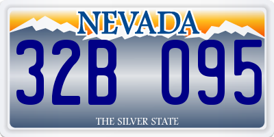NV license plate 32B095