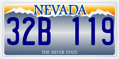 NV license plate 32B119