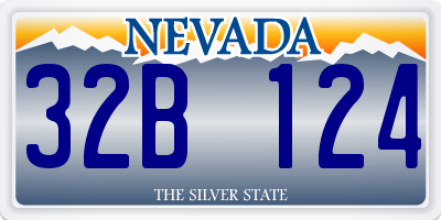 NV license plate 32B124