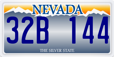NV license plate 32B144