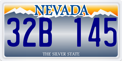 NV license plate 32B145