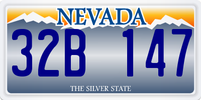 NV license plate 32B147