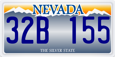 NV license plate 32B155