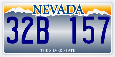 NV license plate 32B157