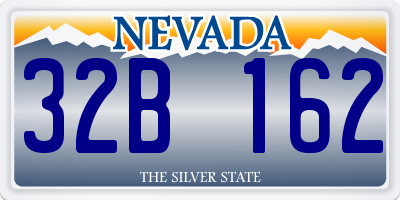 NV license plate 32B162
