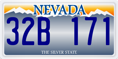 NV license plate 32B171