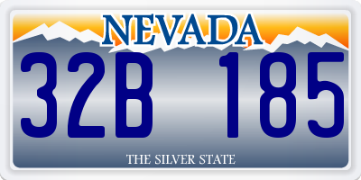 NV license plate 32B185