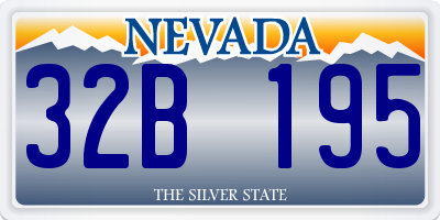NV license plate 32B195