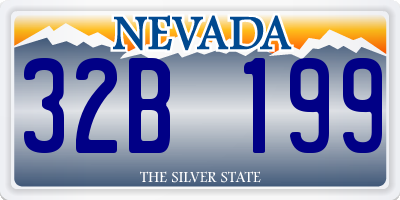 NV license plate 32B199