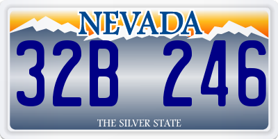 NV license plate 32B246