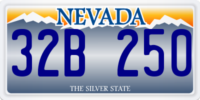 NV license plate 32B250